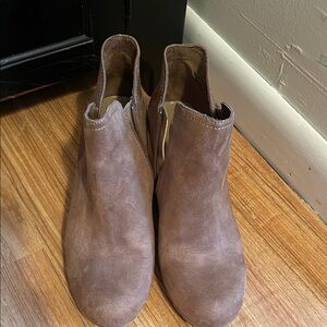 MIA Brown Suede Ankle Booties